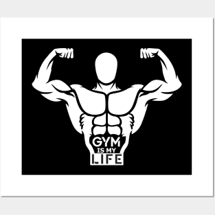 Gym Is My Life - Best Fitness Gifts - Funny Gym Posters and Art